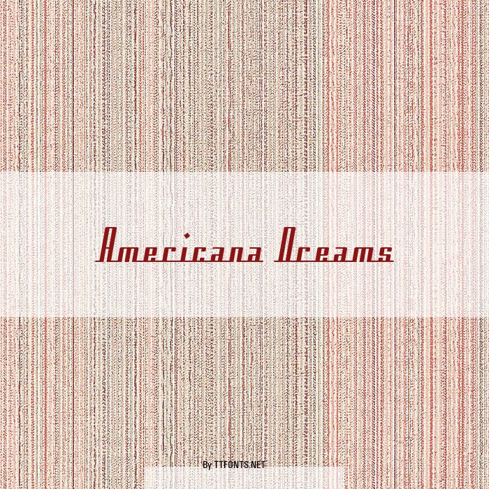Americana Dreams example